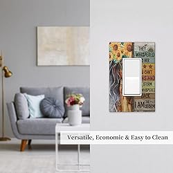 Boho Girl Sunflower Inspirational on Rustic Wood 1