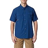 Unionbay Mens Ub Tech Short Sleeve Button Up Fishing Shirt