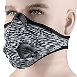 MoHo Dustproof Mask, Activated Carbon Anti Pollen Allergy PM 2.5 Anti Dust Mask Summer Half Face Masks For Bike Motorcycle Running Cycling Mask