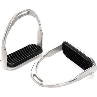 Horze - Piel De Estribo Negro Para Caballo, Tamaño Completo, Piel