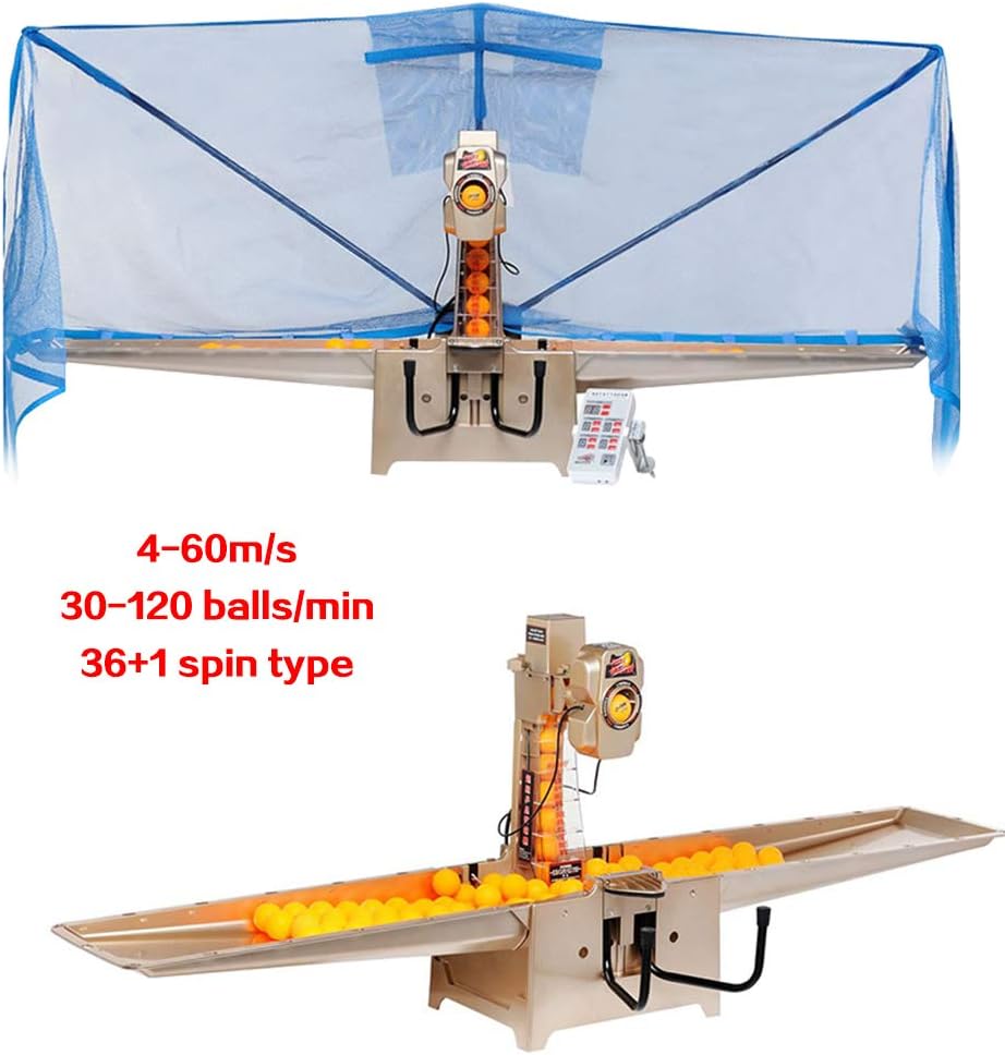  Ping Pong Robot with 36 Different Spin Balls Automatic Ball Launcher