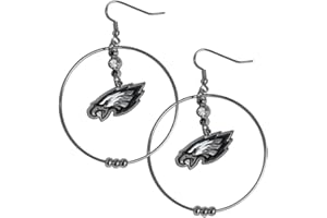 Siskiyou Sports NFL 2-Inch Hoop Earrings