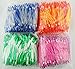Easy Catch 50PCS 9CM Luminous Mixed Soft Squid Skirts Lures Octopus Trolling Hoochies