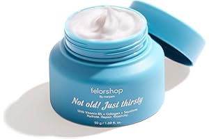 Felor shop by maryam, Not Old Just Thirsty Face Moisturizer with Vitamin B5, Collagen, Squalane, Hydrating Repair Cream for A