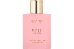 BELLA VITA LUXURY BellaVita Luxury ROSE Perfume for Women (100ml) | Floral, Oriental & Sweet Fragrance | Notes: Amber, Vanilla, Black Currant, Rose, Jasmine | Premium French Floral Fragrance