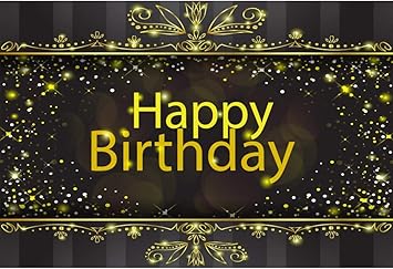 Amazon Com 7x5ft Birthday Backdrop Gold Frame Dreamy Light Dots