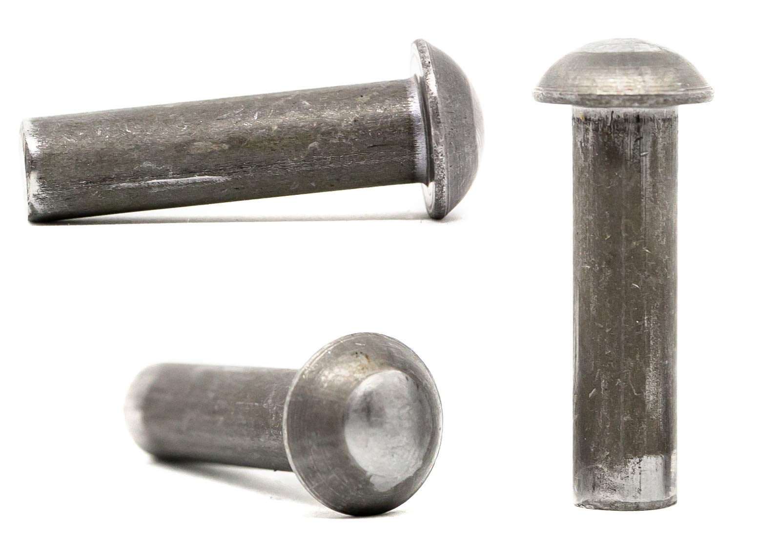 M6 (6mm x 40mm) Solid Steel Round Head Rivets DIN 660 (Pack of 20) D03-04BC