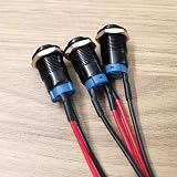 Gebildet 12mm Prewired IP65 Self-Locking Push Button 2A 250V AC view 3