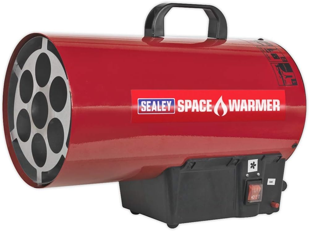 Sealey 40,500Btu/hr(11.5kW) Space Warmer® Propane Heater - LP41, Black