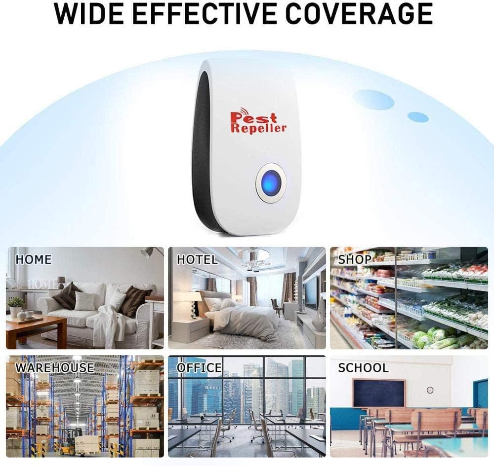 Ultrasonic Pest Repeller 6 Pack, Pest Repellent Plug in Indoor Pest Control for Mosquito, Insects, Cockroaches, Mouse, Rats, Bug, Spider, Ant, Rodent, Human & Pet Safe : Garden & Outdoor