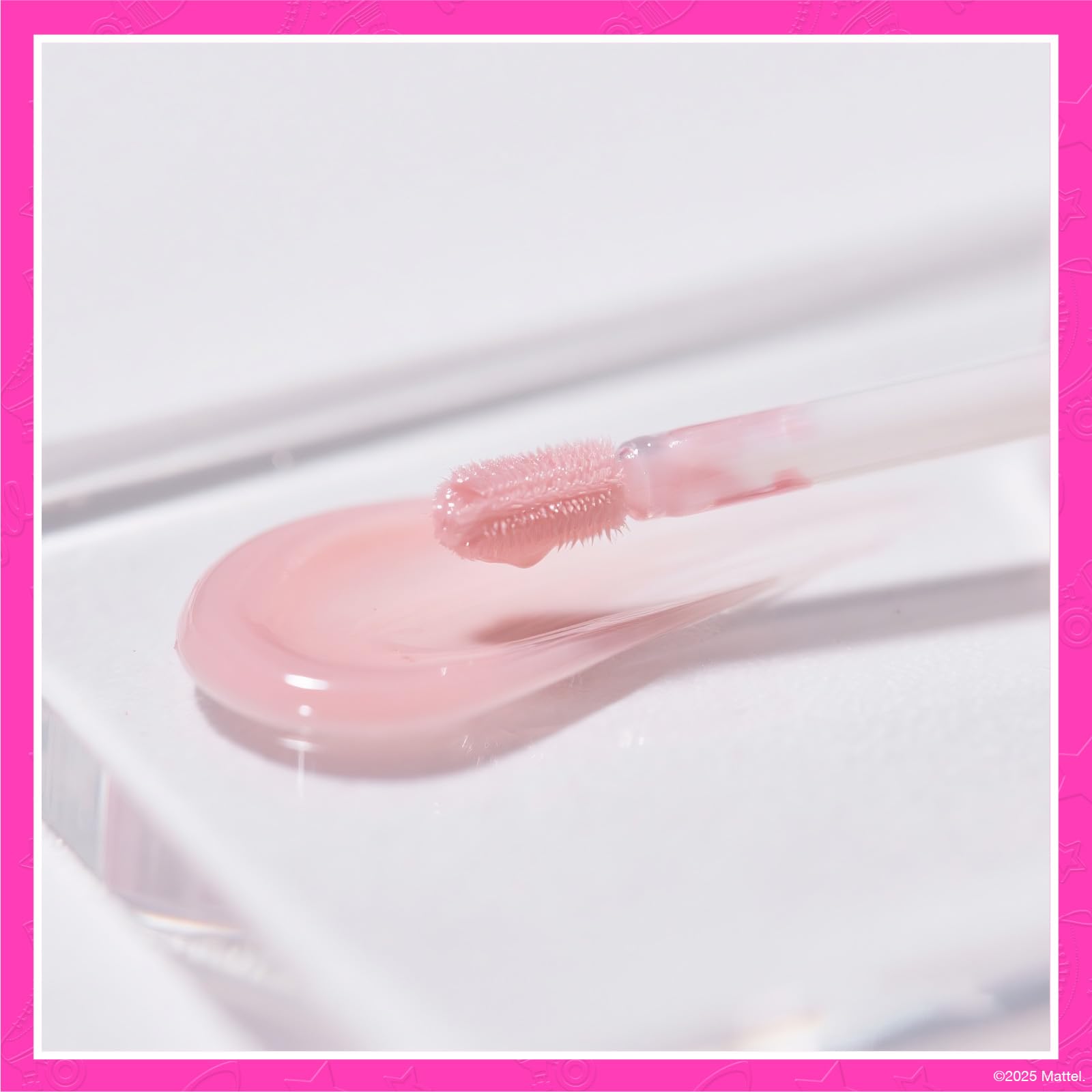 Barbie 7 Piece Plant Based Lip Gloss, Girls Party Favors, First Makeup Set for Girl, Perfect for Parties, Sleepovers, and Birthday Gifts, Ages 3+, by Townley Girl