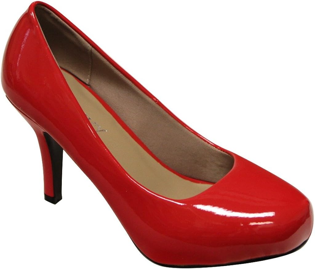 Delicacy Riley74 Women�s Round Toe Slip on Patent Pumps