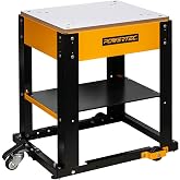 POWERTEC Tool Stand with Wheels, Casters &amp; Melamine MDF Table Top, Power Tool Stand for Miter Saw, Drill Press, Belt Sander, Bench Grinder, Band Saw, Scroll Saw, Planer (UT1008V)