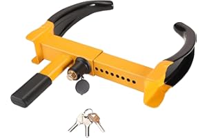 Stanz (TM) Heavy Duty Trailer Lock Wheel Clamp, Universal Security Tire Lock, Adjustable Anti Theft Lock for Trailers SUV Boa