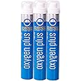 Oxygen Plus – O+ Skinni 3 Pack | Portable Oxygen Can | Filled with 99.5% Pure O2 | Natural Wellness Supplement to Boost Energy & Recovery | 12+ Uses Per 3.42 Liter Canister