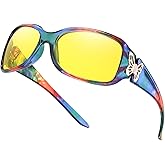 FIMILU Night Driving Glasses for Women Polarized Night Vision Glasses Trendy Butterfly Decor Fashion Accessories