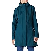 Outdoor Ventures Women's Lightweight Waterproof Fleece Lined Hooded Softshell Rain Jacket, Warm Windbreaker Long Coat