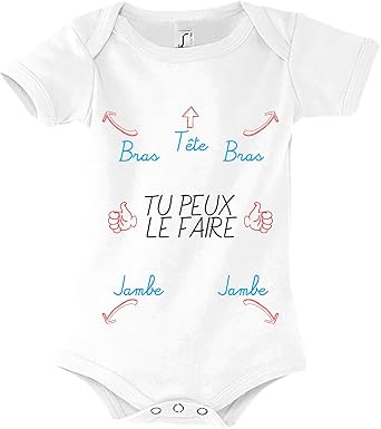Boutique Kko Body Bebe Manche Courte Tu Peux Le Faire Pour Futur Papa Naissance Amazon Fr Vetements Et Accessoires