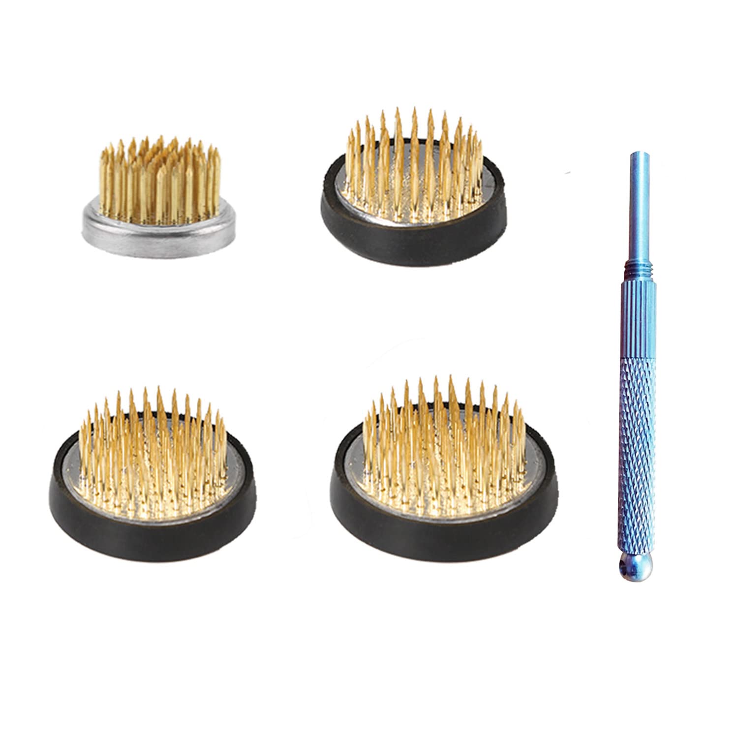 Smavles Round Flower Holder 4 Pieces - Arranging Frog for Floral Arrangements, Pin Frog Tools - Home Office Decoration Art - 2.3cm, 3.4cm, 4cm, 4.6cm