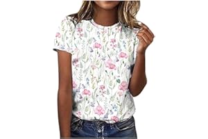 FQZWONG Graphic Tees for Women Womens Summer Clothes Plus Size Short Sleeve Tshirts Shirts Casual Ladies Crew Neck Blouses