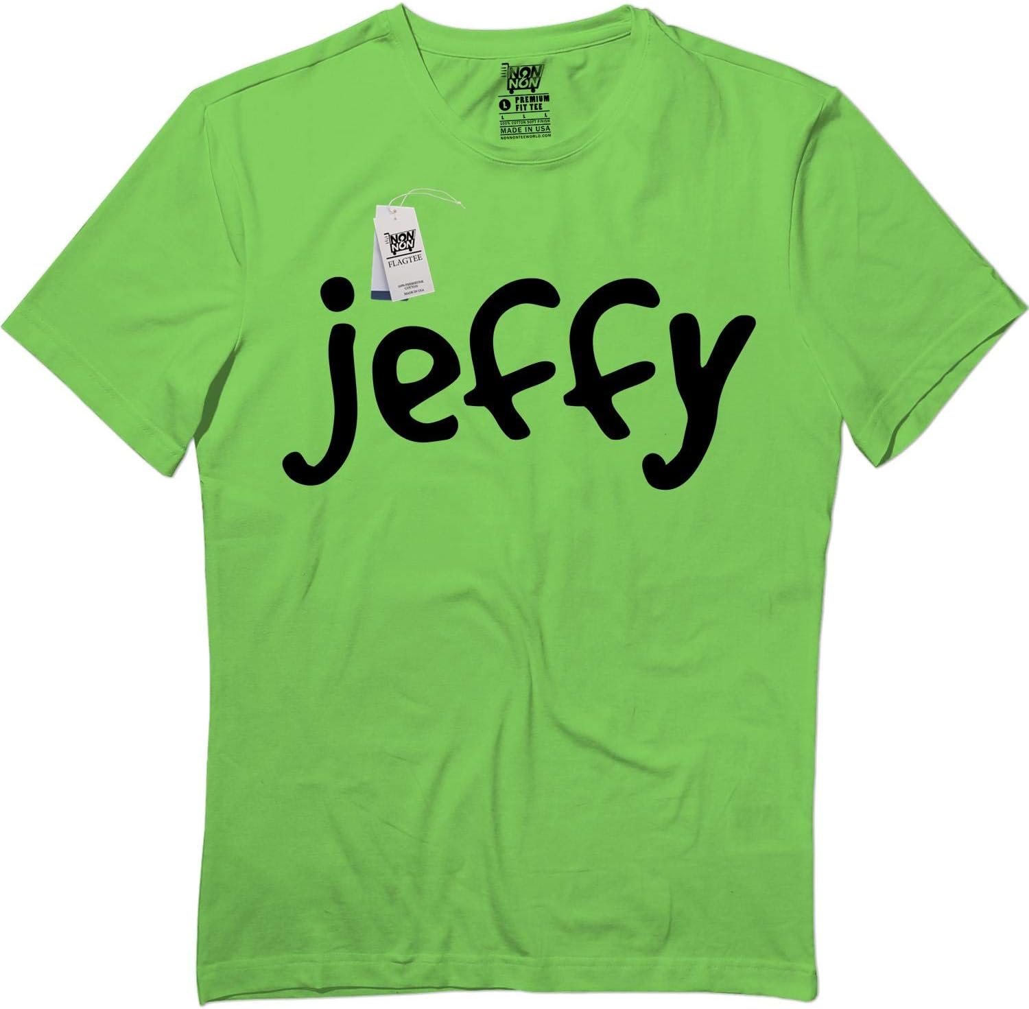 Flagtee Jeffy-Shirt Adult Yellow Mens Womens Halloween Costume TZ9 T-Shirt
