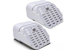 Pomya 4Pcs Gutter Downspout Rodents Guard, Gutter Downspout Extension Accessory, for Residential, Commercial Buildings (White