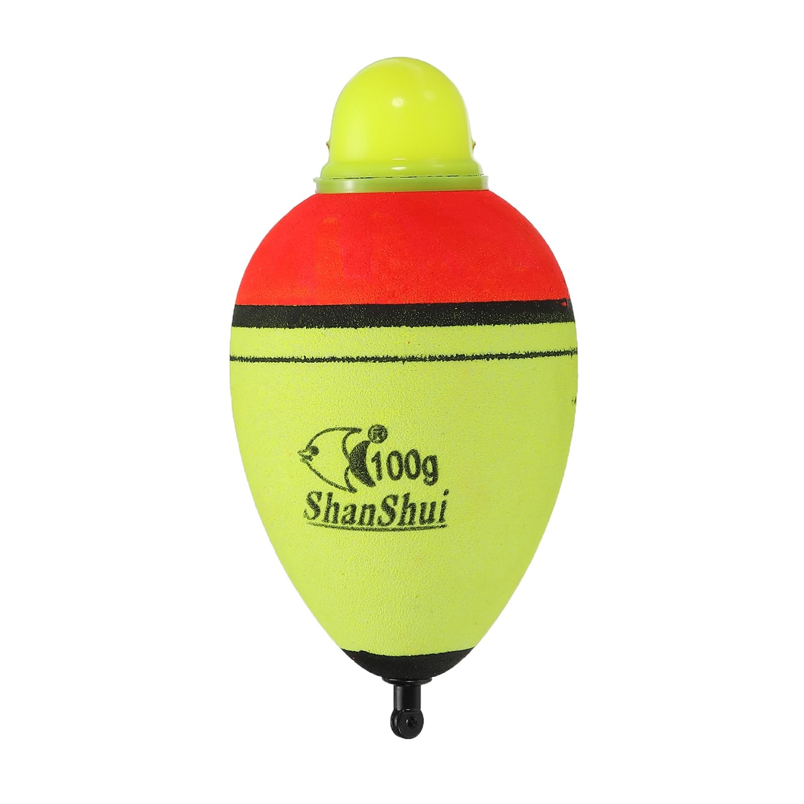 PATIKIL 3.5oz Lighted Fishing Slip Bobbers, EVA Green Red LED Light Up Fishing Float for Night Fishing, Yellow