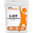 BulkSupplements.com 5-HTP Powder - 5-Hydroxytryptophan, 5 HTP Supplement - 5-HTP 200mg, Mood Support Supplement - Gluten Free, 200mg per Serving, 25g (0.88 oz) (Pack of 1)