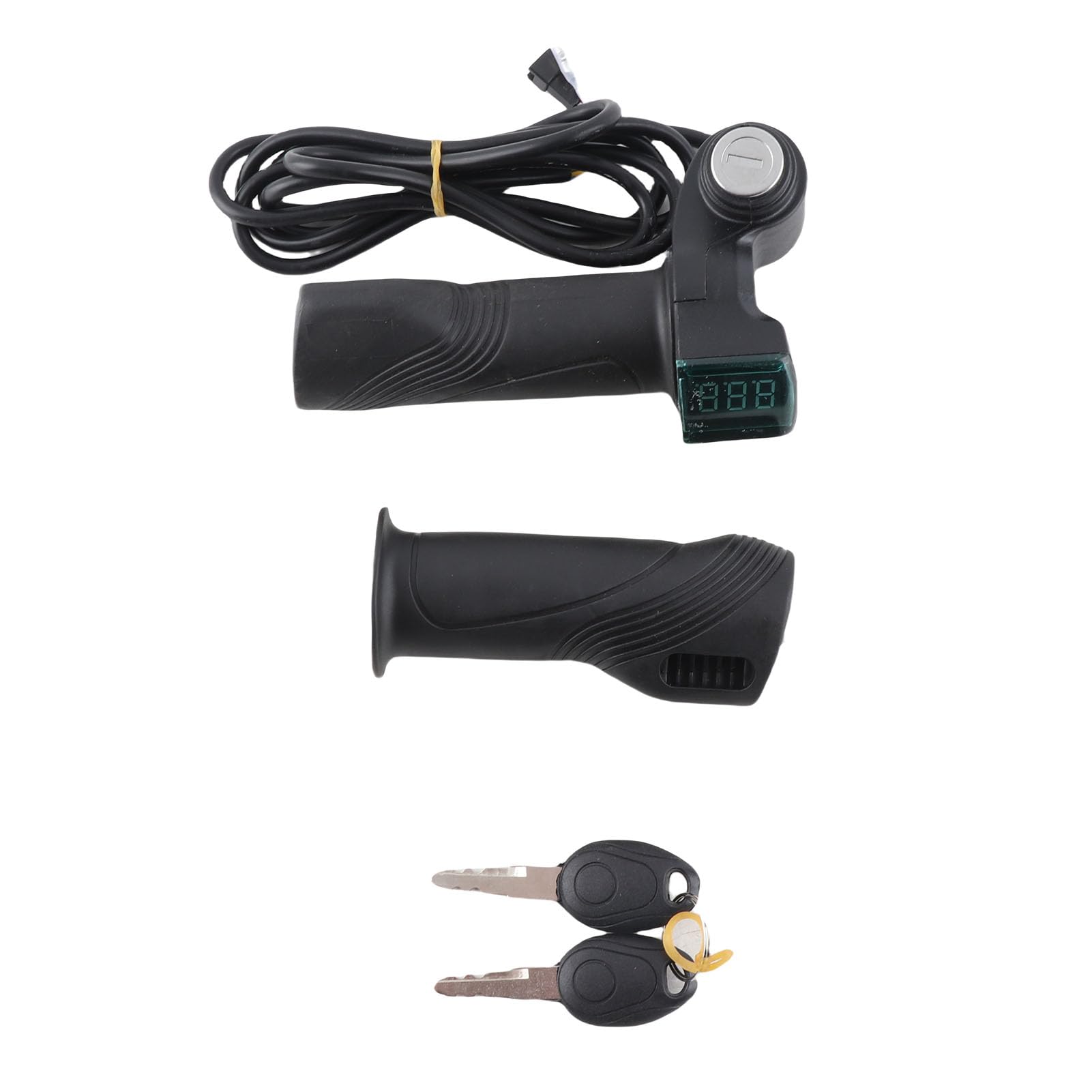 VGEBY 48V 36V 24V 60V Electric Scooter Handlebar Throttle Grips Speed Control Kit Voltmeter Accessory Black