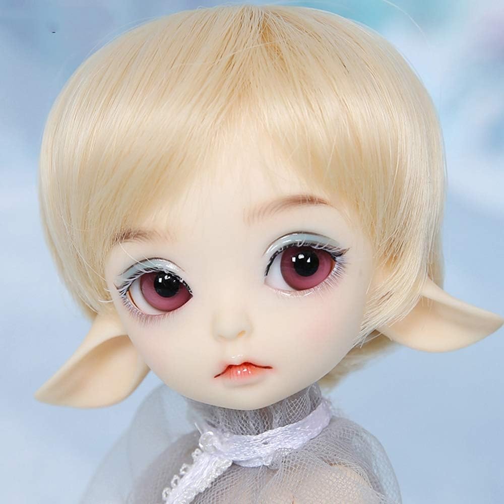 ZMH 1/8 BJD Doll Matte Face and Ball Jointed Body Dolls, 7 Inch 19cm Customized Dolls Can Changed Makeup and Dress DIY