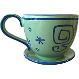Disney Parks Exclusive - Ceramic Coffee Mug - Alice in Wonderland Mad Tea Party Teacup w/ Saucer - Green