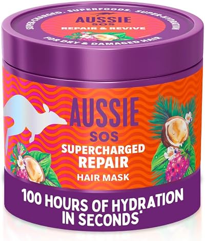 Aussie SOS Supercharged Repair Hair Mask 500ml Vegan Dry Hair