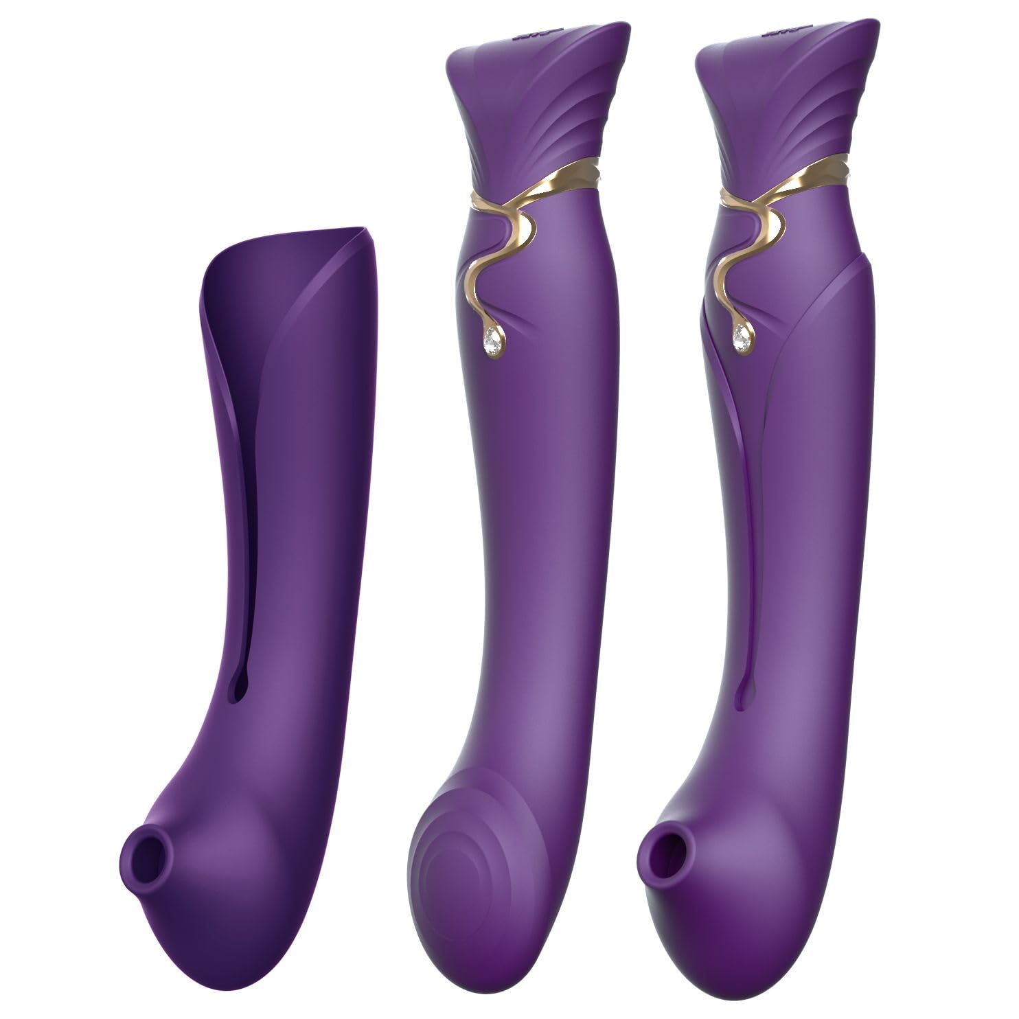 Zalo Queen Set Twilight Purple Vibrator
