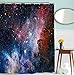 goodbath Space Shower Curtain, Galaxy Nebula Stars Outer Space Waterproof Fabric Shower Curtains for Bathroom, 72 x 72 Inch, Colorful