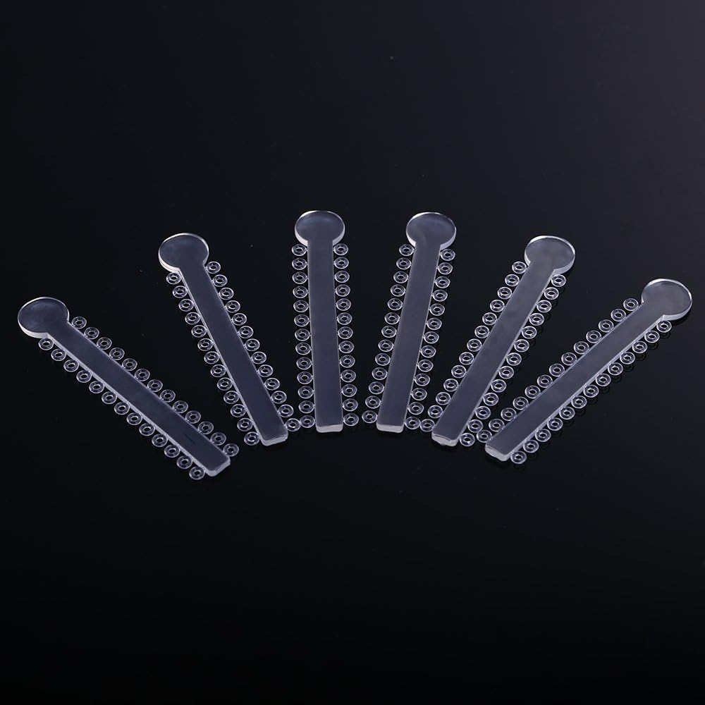 Angzhili Transparent Dental Orthodontic Ligature Ties Bands Elastic Rubber Braces Elastomeric O Rings for Bracket 1040 pcs