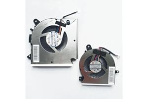 GSHJZPA CPU + GPU Cooling Fan Compatible for MSI GF65 Thin 10UE MS-16W2 PABD08008SH N413 PAAD06015SL N433 5V