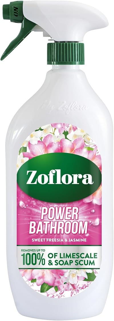Zoflora Sweet Freesia & Jasmine Bathroom Cleaner 800ml - Limescale Remover