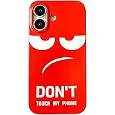 Imcooerkez Case for iPhone 16 for Kids Teen Boys Girls, Slim Fit Matte Design Pattern Cool Fun iPhone 16 Soft Phone Cover (DontRed-6, iPhone 16)