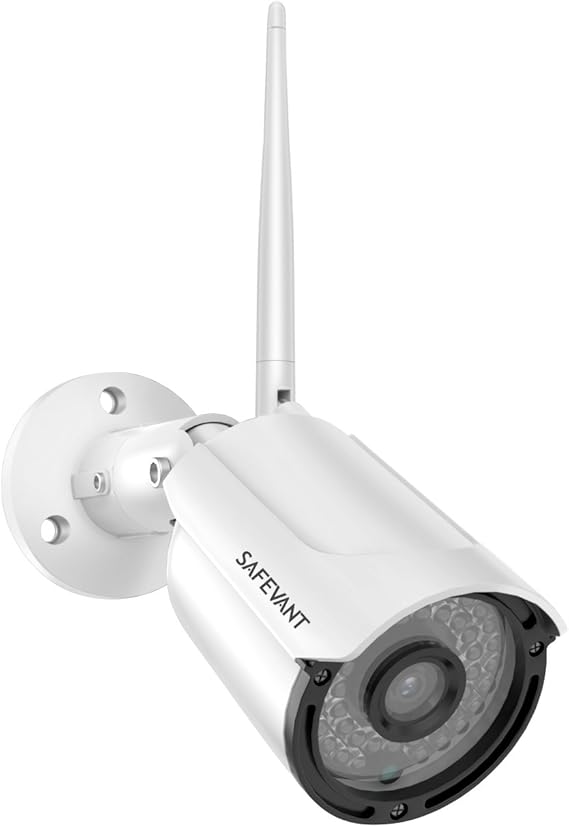 Wireless Security Camera(1080P White) Without Power Supply