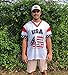 Greater Half Custom White Trump #45 Football Jersey (Small-XXXXL)