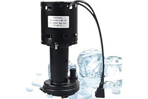 PMIIO 9161076-01 Water Pump Replacement 115V Ice Machine Pump Motor Compatible with Ice-O-Matic Replaces GPP-1MH-1P HRIM-21-115 803338 60/50Hz 0.38A 7W