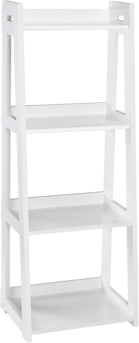 Closetmaid 3315 No Tool Assembly Narrow 4 Tier Ladder Shelf White Amazon Co Uk Kitchen Home
