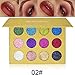 Glitters Eyeshadow Palette, Spdoo 12 Colors Professional Makeup Long Lasting Shimmer Eyeshadow Powder Palette Mineral Pressed Glitter
