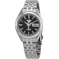 SEIKO 5 Black Dial Stainless Steel Men's Watch SNKL23J1
