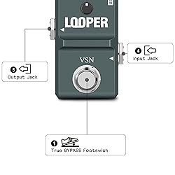 VSN 48K Looper Electric Guitar Effect Loop Pedal 10