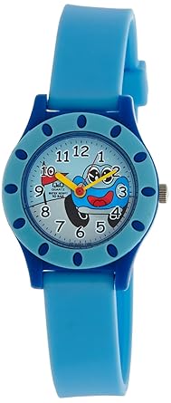Q&Q Regular Analog White Dial Childrens Watch - VQ13-001
