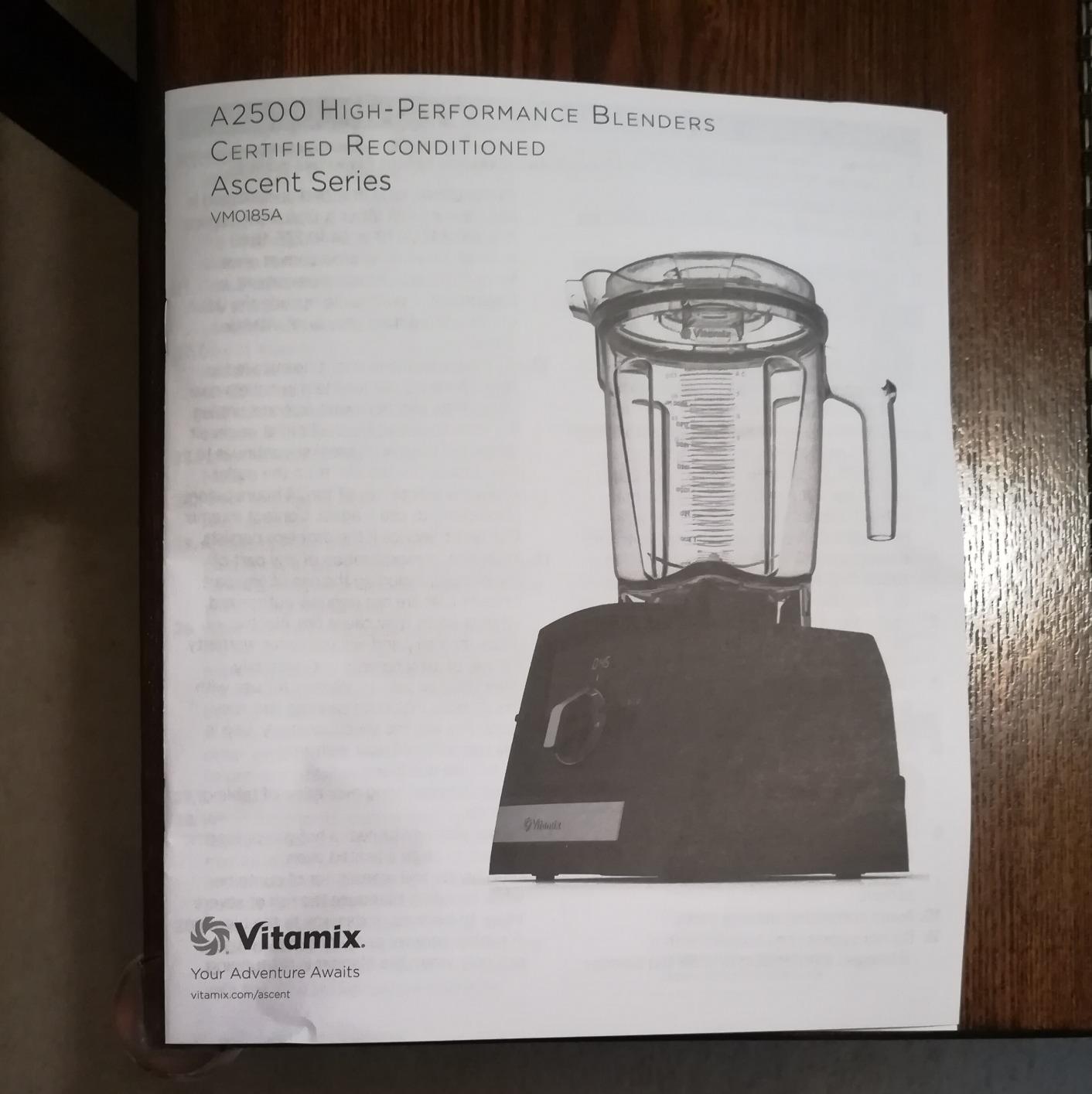 33/mo Finance Vitamix A2500 Ascent Series Smart Blender, ProfessionalGrade, 64 oz. Low