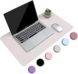 YSAGi Non-Slip Desk Pad 60 x 35 cm Gray Waterproof PVC Leather Desk Protector view 4
