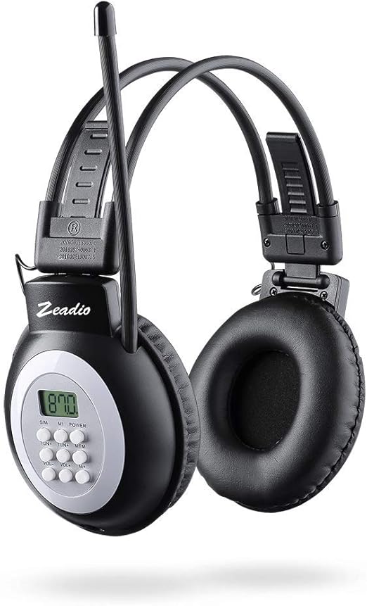 Zeadio Walkman Headphone Radio, FM Stereo Headset Radio Amazon.co.uk