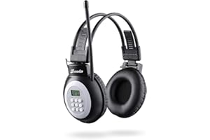 Zeadio Walkman Headphone Radio, FM Stereo Headset Radio Receiver